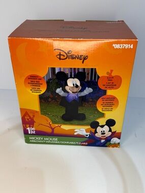 Gemmy Halloween Disney 3.5ft Mickey Mouse Lighted Airblown Inflatable NEW